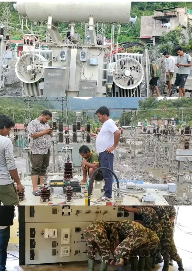 धादिङको जहरे सबस्टेसन पुनः सञ्चालनमा, विद्युत् सेवा सुचारु
