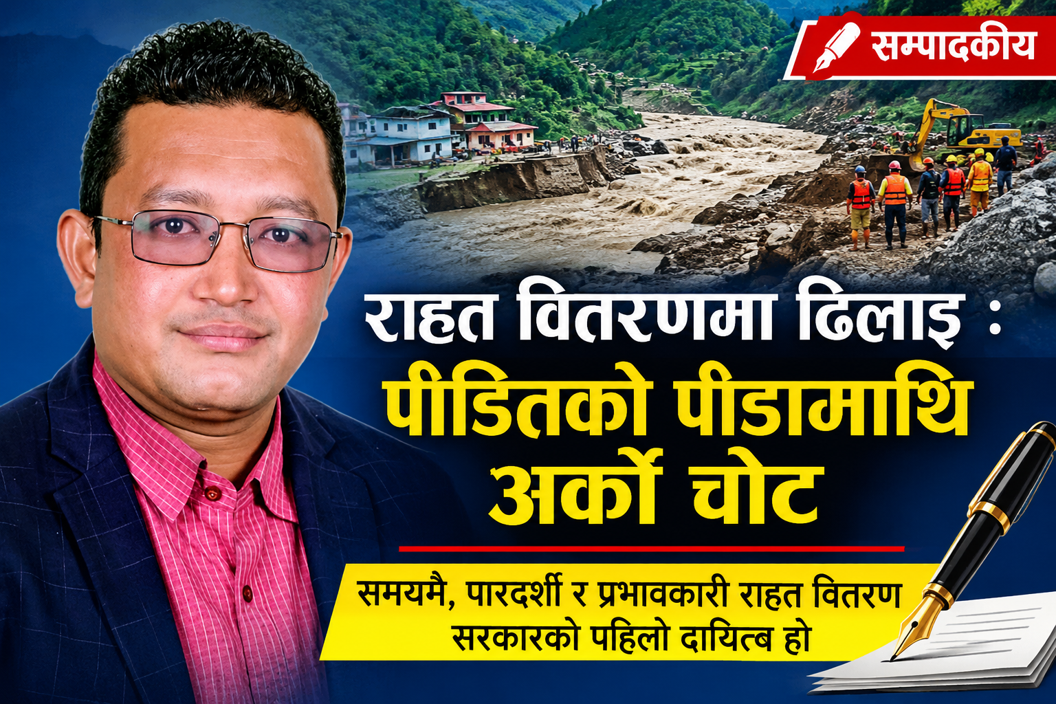 राहत वितरणमा ढिलाइ : पीडितको पीडामाथि अर्को चोट