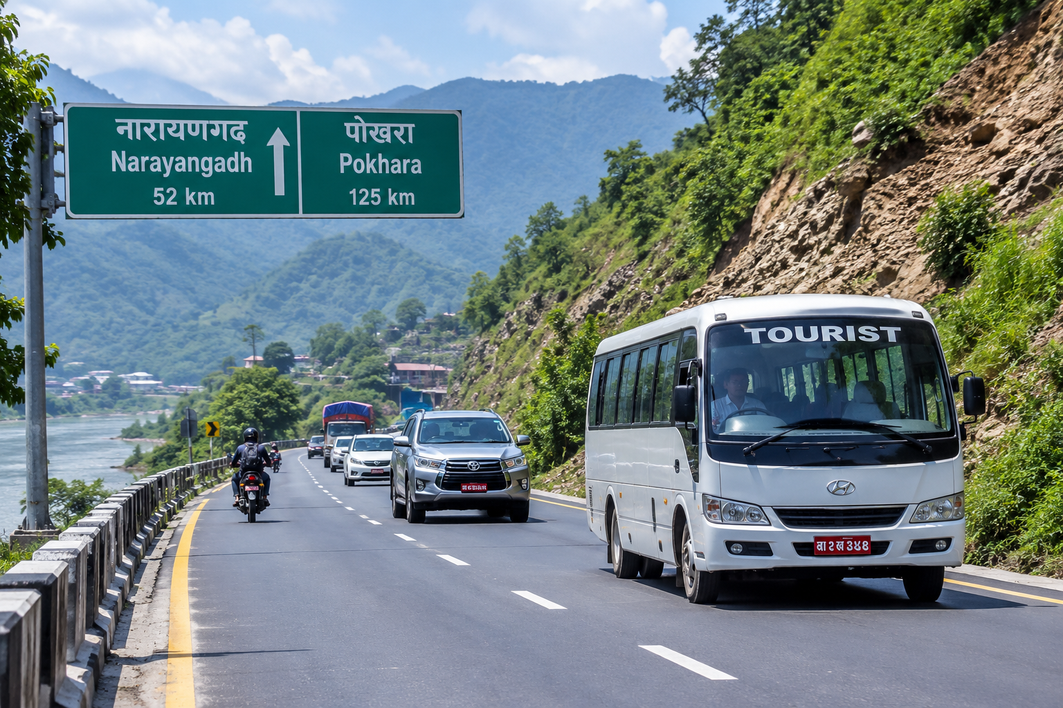 नारायणगढ–पोखरा सवारी आवागमन खुला