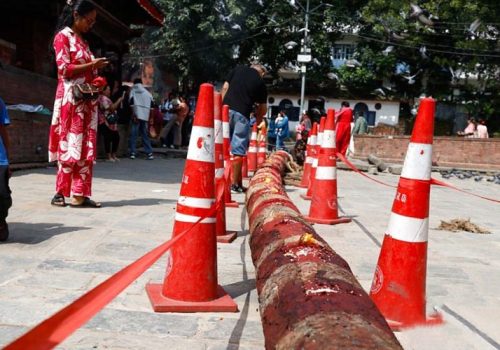 वसन्तपुरमा इन्द्रजात्राको तयारी तीव्र