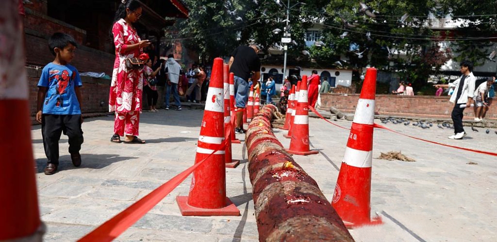 वसन्तपुरमा इन्द्रजात्राको तयारी तीव्र