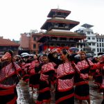 इन्द्रजात्राको विधिवत् सुरुवातसँगै वसन्तपुरमा देवी नाच प्रदर्शन