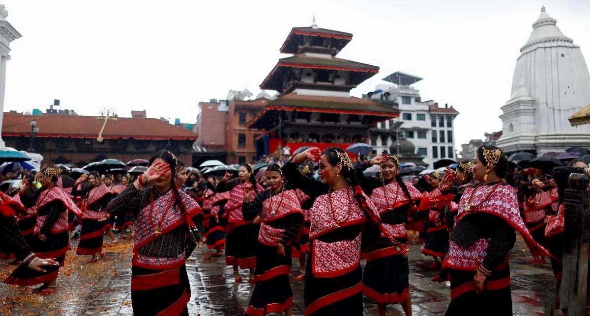 इन्द्रजात्राको विधिवत् सुरुवातसँगै वसन्तपुरमा देवी नाच प्रदर्शन