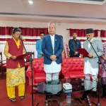 नवनियुक्त मन्त्री आलेमगरले लिइन् शपथ