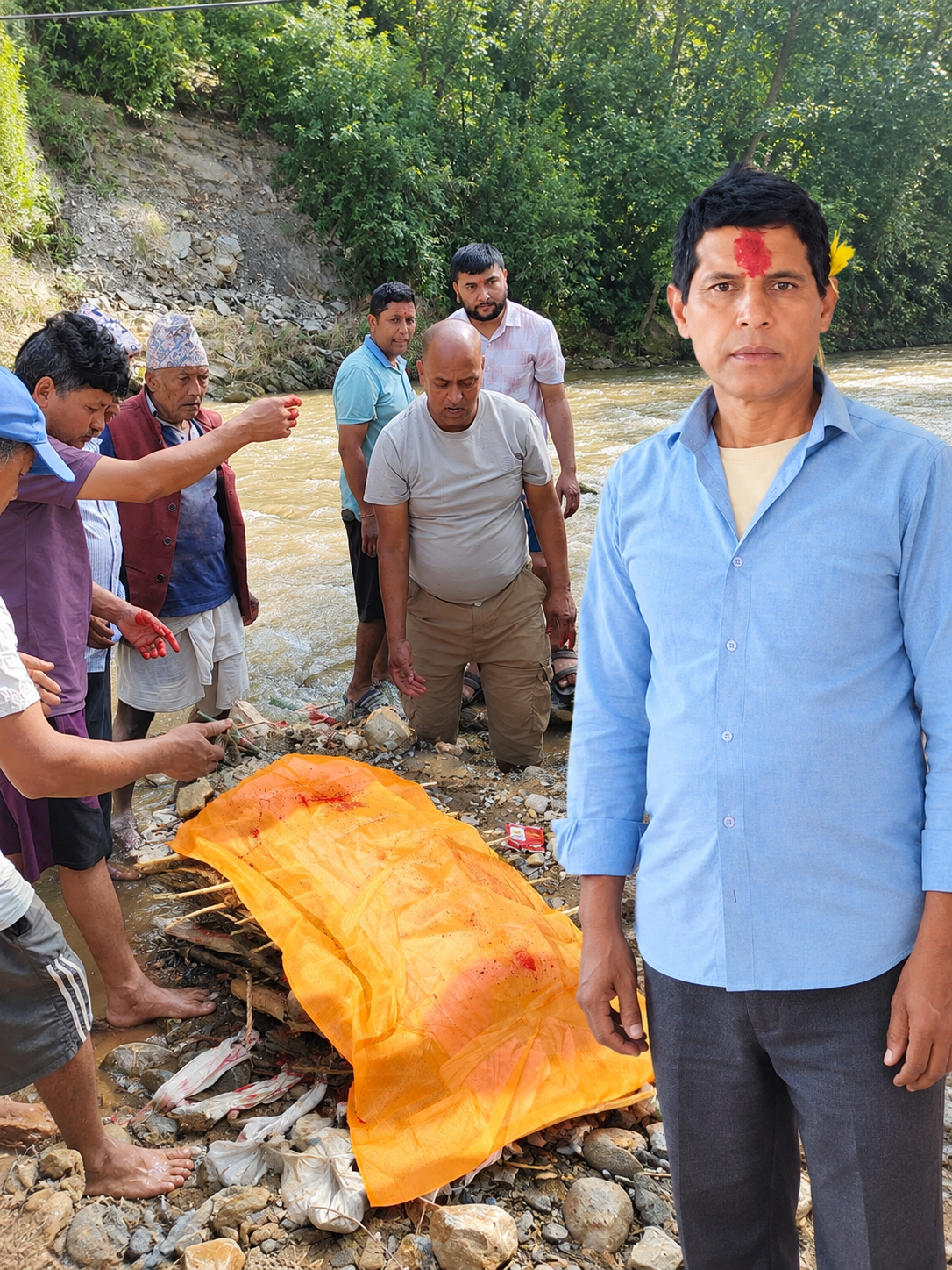 २४ दिनपछि काले पण्डितको कुशको शव बनाएर अन्त्येष्टि