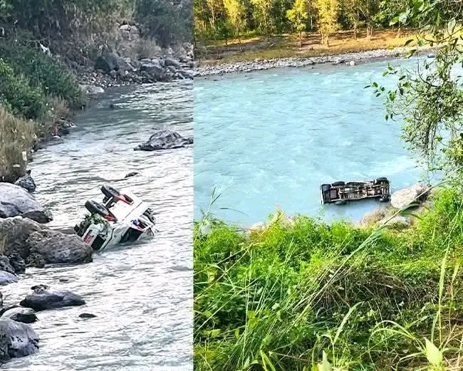 गुल्मीमा पिकअप सडकबाट १०० मिटर तल खस्यो, तीन जना घाइते