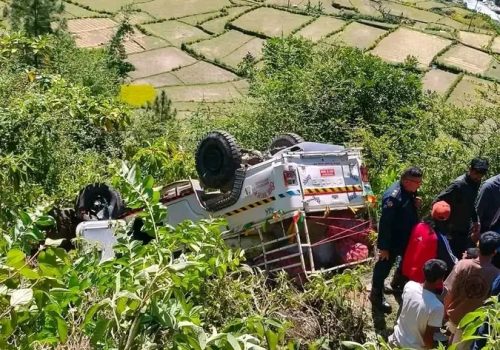 ब्रेक फेल भएर २० मिटर तल खस्यो आलु बोकेको बोलेरो, चालकको मृत्यु