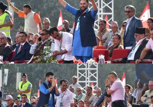 कांग्रेस महाधिवेशनमा सहभागी हुन खुलामञ्च पुगे रवि लामिछाने
